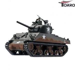 Радиоуправляемый танк Torro Sherman M4A3, ИК-пушка, деревянная коробка RTR масштаб 1/16 2.4G - TR1112400762